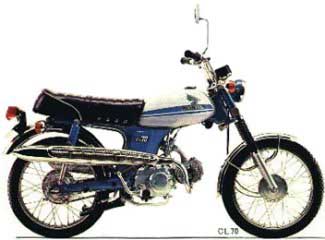 1971 Honda cl70 motorcycle #7