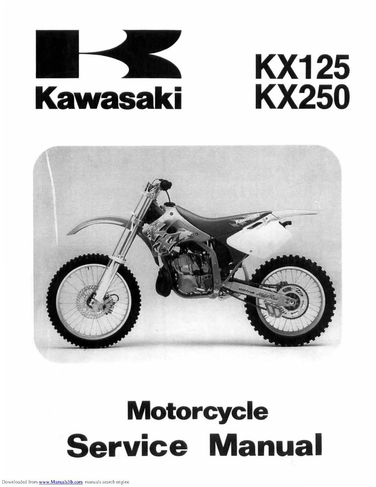 Rejsende købmand Rynke panden Tæt File:Kawasaki KX250 K 1994-1998 Service Manual.pdf - CycleChaos