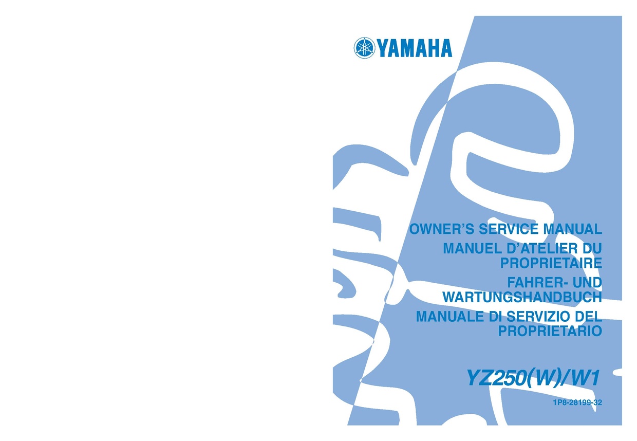 File:2007 Yamaha YZ250 W Owners Service Manual.pdf