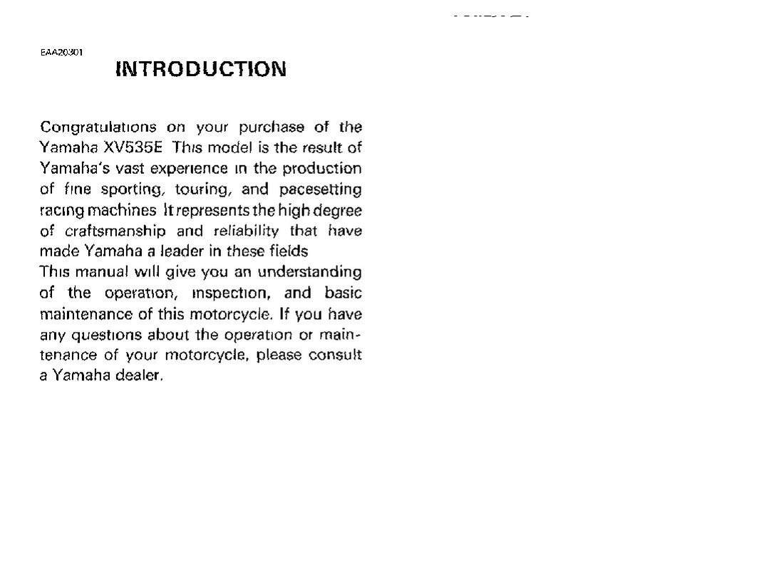 File:1993 Yamaha XV535 E Owners Manual.pdf