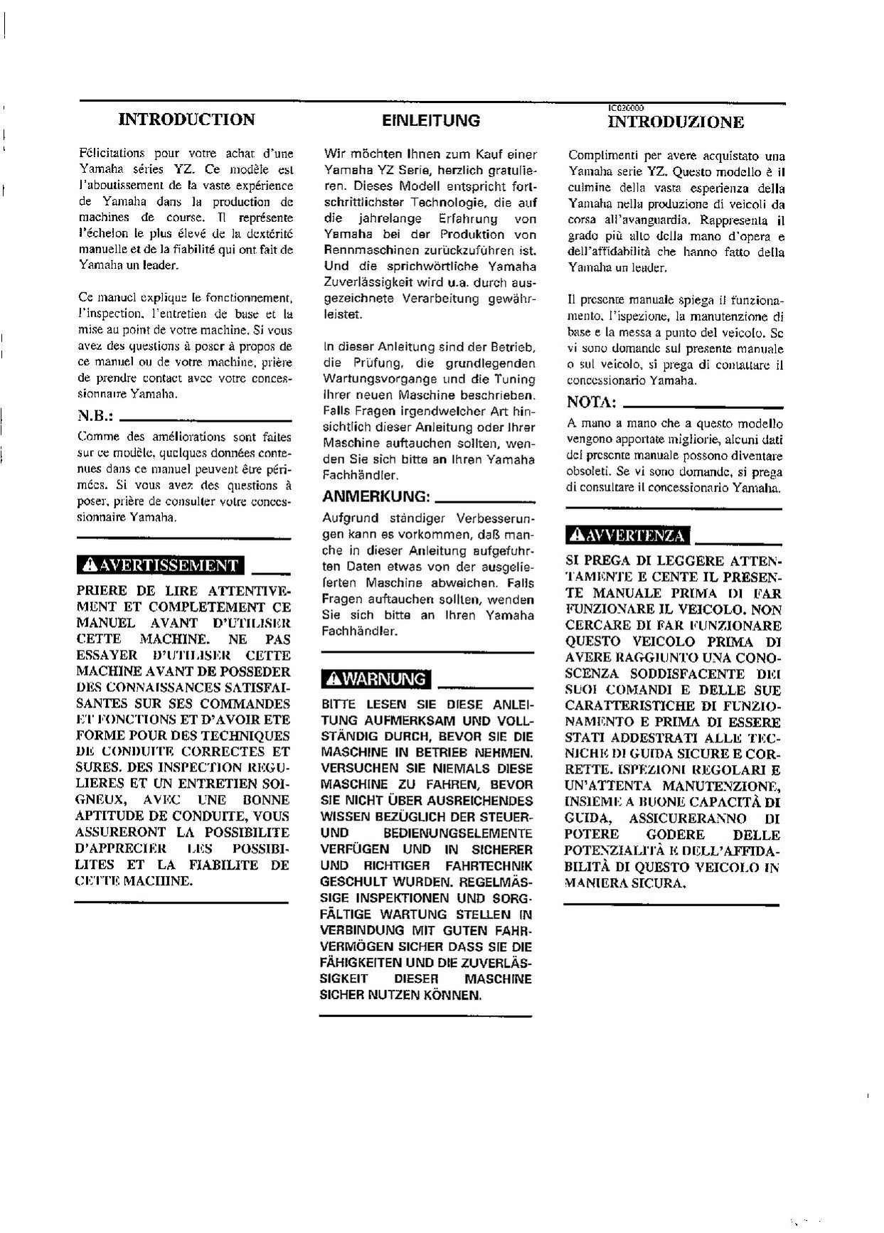 File:2000 Yamaha YZ125 (M) LC Owners Service Manual.pdf