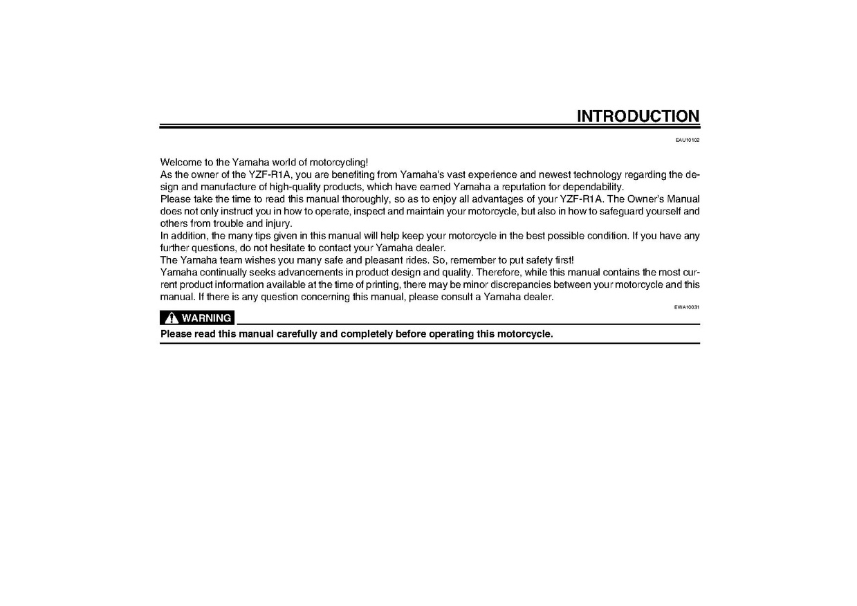 File:2011 Yamaha YZF-R1 A Owners Manual.pdf