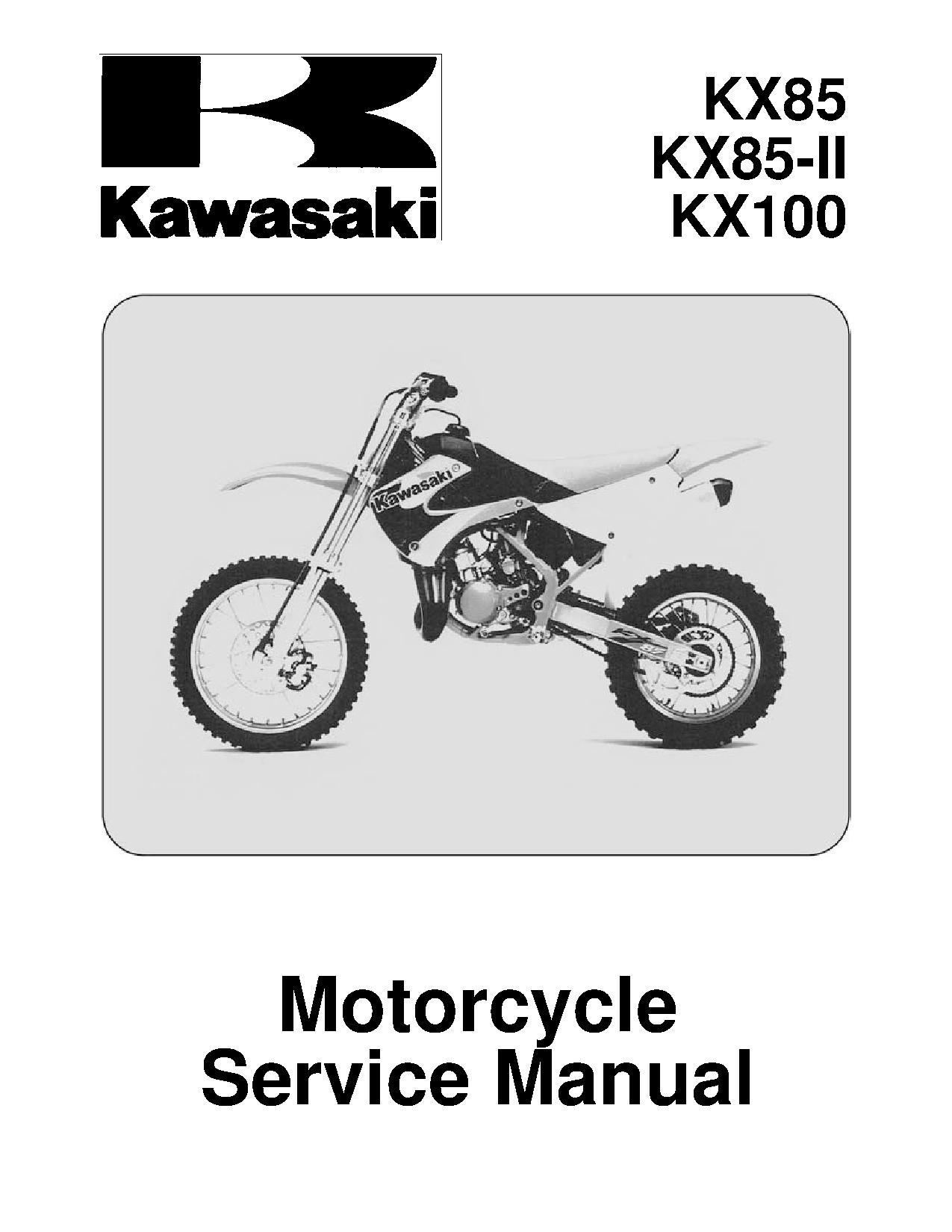 At bidrage Bloodstained midtergang File:Kawasaki KX85 KX100 2001-2010 Service Manual.pdf - CycleChaos