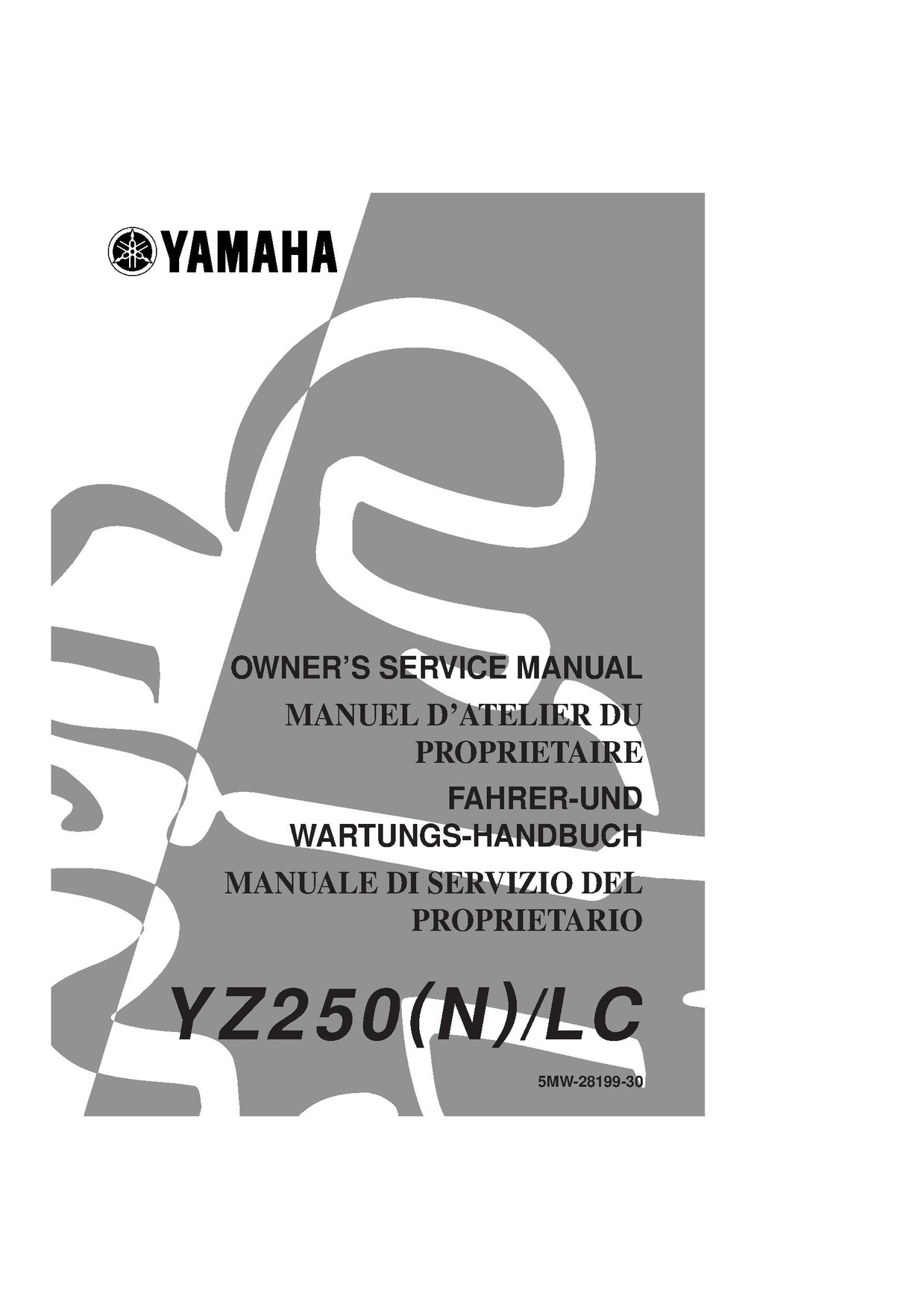 File:2001 Yamaha YZ250 (N) LC Owners Service Manual.pdf