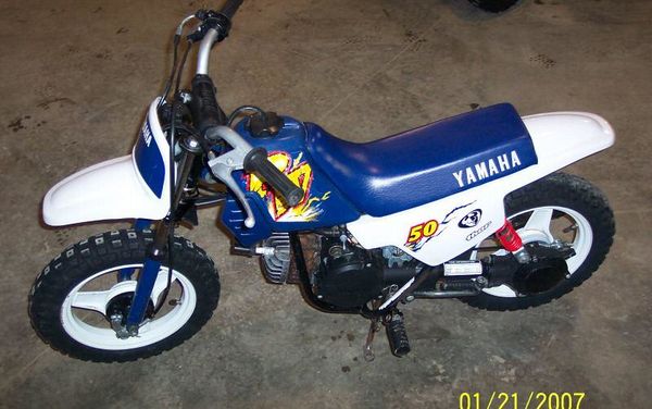1996 Yamaha PW50 in White/Blue
